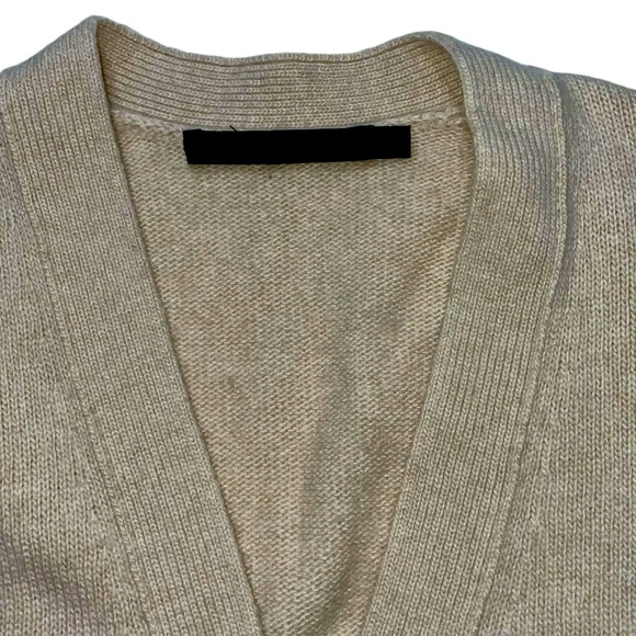 Jenni Kayne Everyday cardigan oatmeal beige SZ-XS pockets wool blend cashmere - Picture 14 of 16